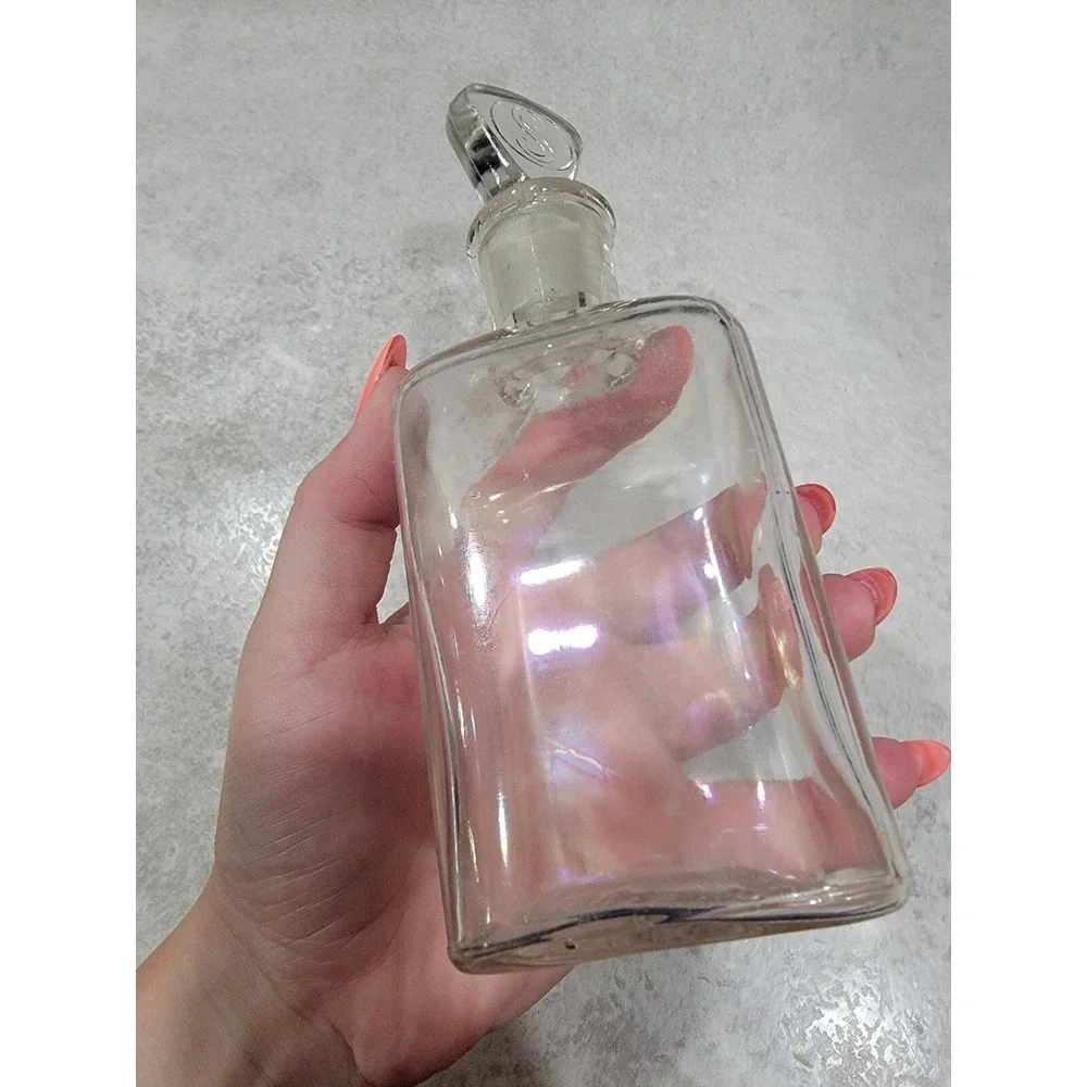 Stearns Fine Perfumes Empty Bottle Iridescent White Rose C1890s